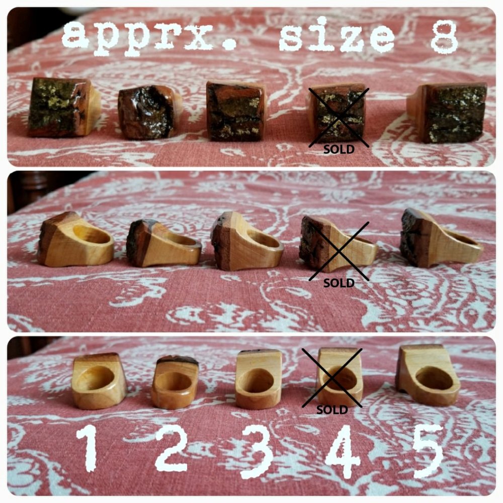Handmade Wooden Rings